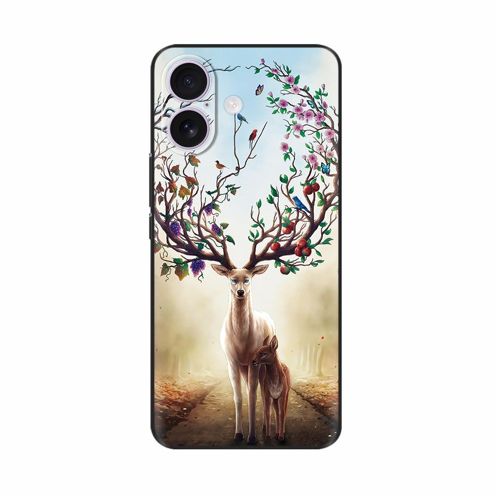 For iPhone 17 iPhone17 Pro Max Luxury Painted Phone Case Cover For iPhone 17 Pro Max 17Pro 17Air 17ProMax Soft Silicone TPU Case