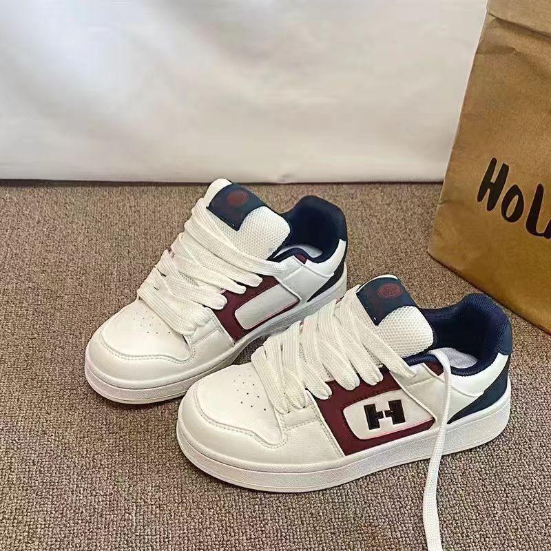 

Baijiu red platform bread shoes women s ins tide 2025 spring new board shoes student versatile casual white shoes 35