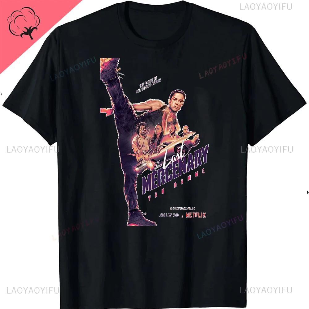 Vintage Cult Jean Claude Van Damme Kickboxer Movie Print T Shirt Woman Male Harajuku Classic O-neck Streetwear cotton
