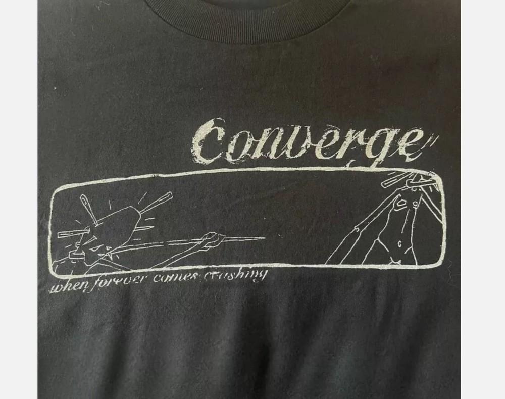 vintage converge Cotton Black Men Cotton S-5XL T-Shirt Unisex T-Shirt S