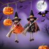 Kid Toy Halloween Witch Dolls Hanging Witch Figurine Handicraft  for Christmas Tree