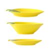 Porta cucchiaio al limone in ceramica Piatto da portata per insalata e dessert Piatto Resistente al calore per una cena sicura Ideale per pasti in famiglia Feste
