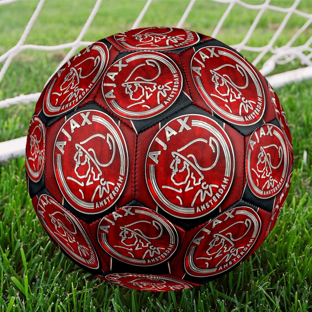 AFC Ajax Emblem Design Size 5 Soccer Balls, High-Quality, Anti-Slip, Protective Football, a Unique Gift Suitable for Birthdays, Christmas