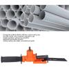 Electric Reciprocating Saw Converter, Reciprocating Saw Attachment Adjustable Guide Plate Position Time Saving for Wood Metal PVC Cutting