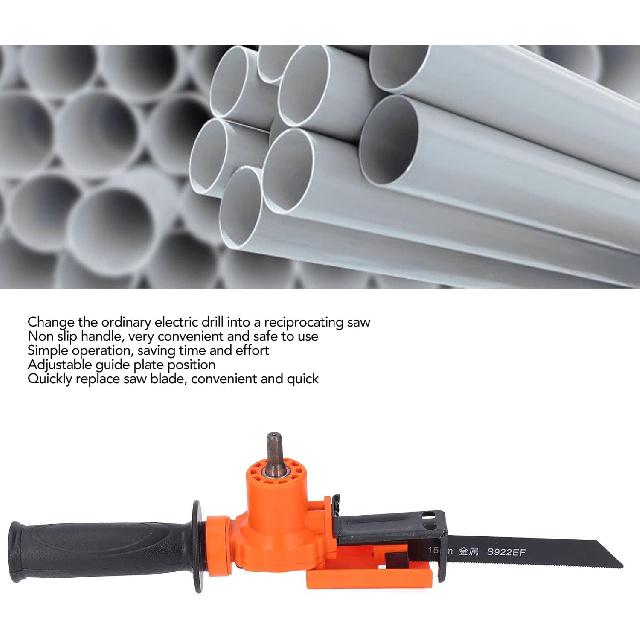 

Электрический преобразователь сабельной пилы, насадка для сабельной пилы, регулируемое положение направляющей пластины, экономия времени для резки дерева, металла, ПВХ