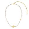 LACOSTE Stainless Steel Necklaces Women's Gold/White 2040429