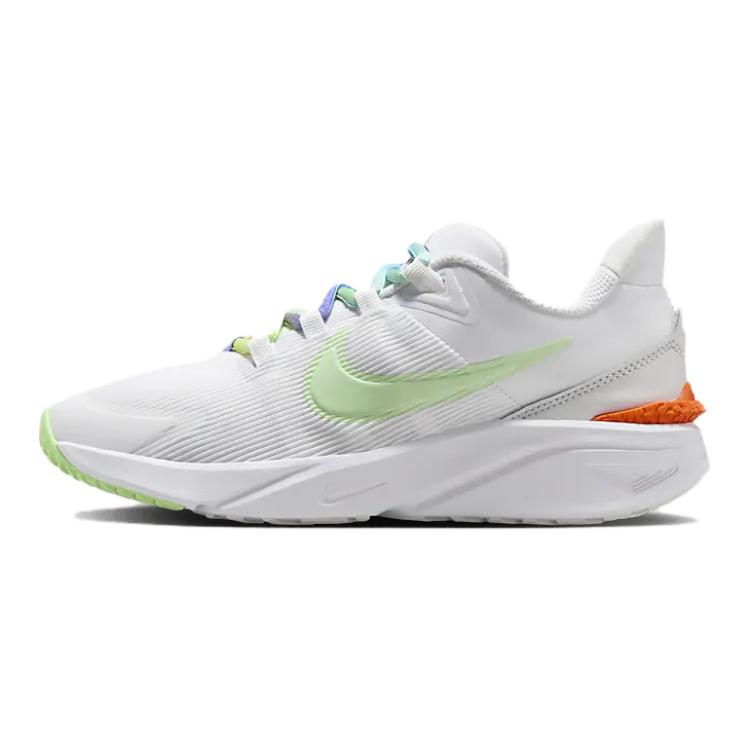 Nike Star Runner 4 Next Nature SE GS White Vapor Green Kids Sneakers Photon-Dust Total-Orange FN4979-100