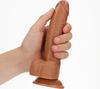 RealRock - Curved Realistic Dildo with Balls and Suction Cup 18 Cm