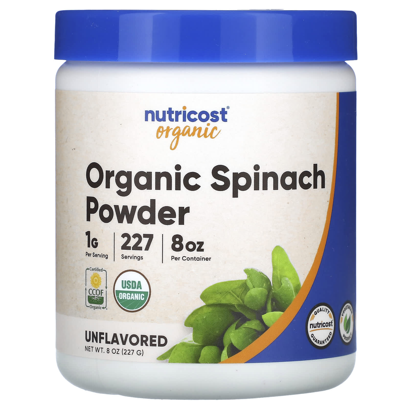 

Organic Spinach Powder, Unflavored, 227G(8Oz)