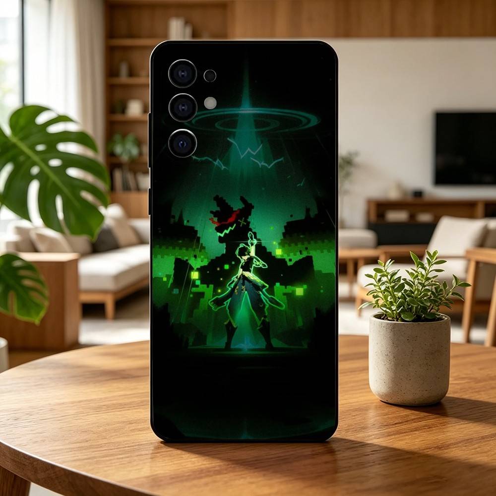 G-Genshin I-Impact Kinich Game Gift Phone Case For Samsung S25,S24,S21,S22,S23,S30,Ultra,S20,Plus,Fe,Soft Silicone Black Cover