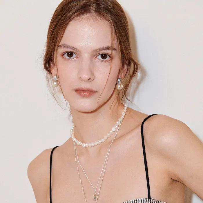 Baroque Pearl Margnet Choker / 2color
