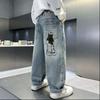 Children's Clothing Boys' Pants Spring Jeans Korean Loose and Fashionable Niche Designer Style