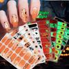 1sheet Halloween Nail Stickers Waterproof European And American Cartoon Children's Cute No Bake Night Light Nail Decoration