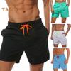 Strandshorts für Herren, Kordelzug in der Taille, verstellbare Passform, lässige Shorts mit Taschen, einfarbig, vielseitige Shorts für den Alltag