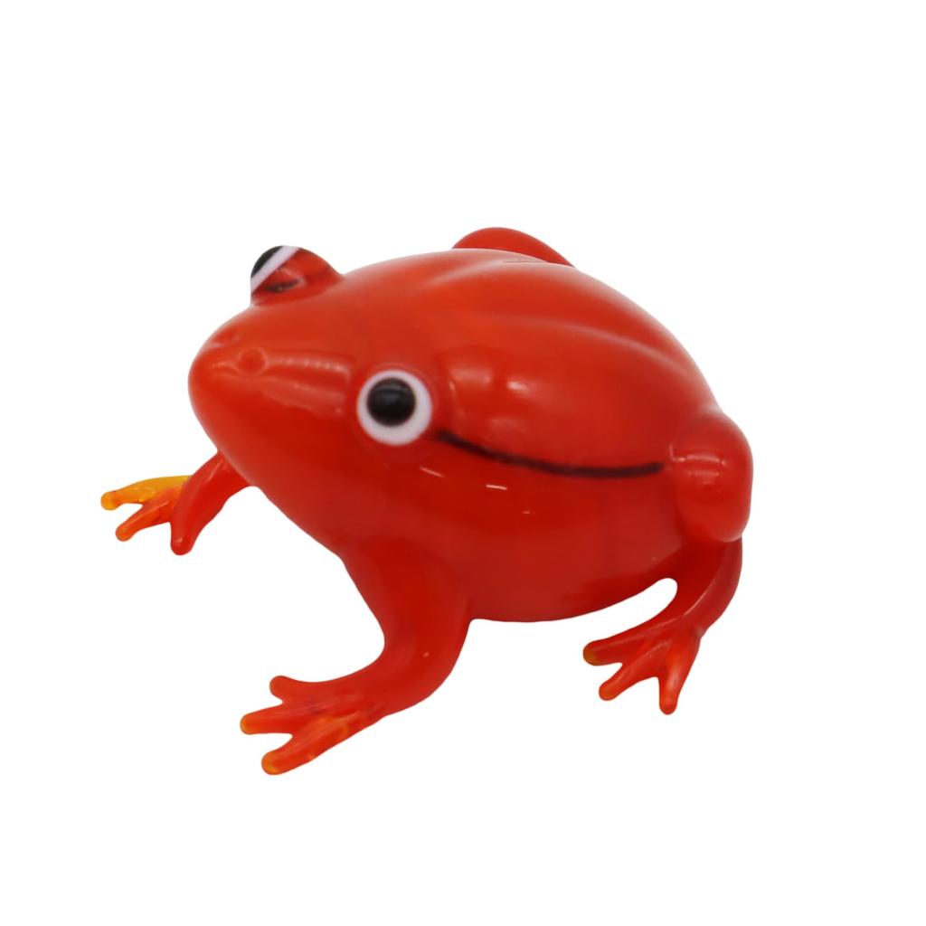 Forcart Cute Handmade Glasswork Rusty Tomato Frog