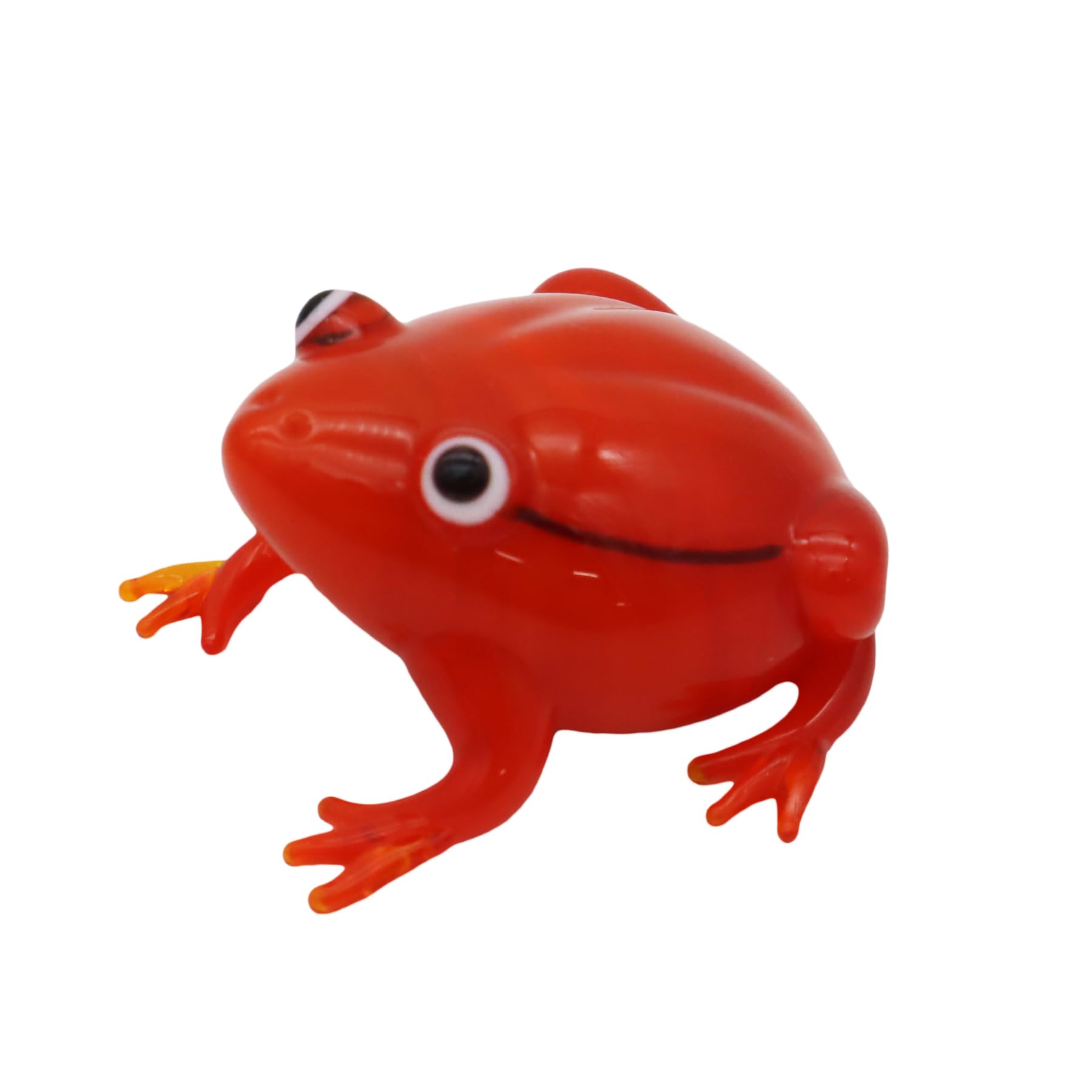 Forcart Cute Handmade Glasswork Rusty Tomato Frog