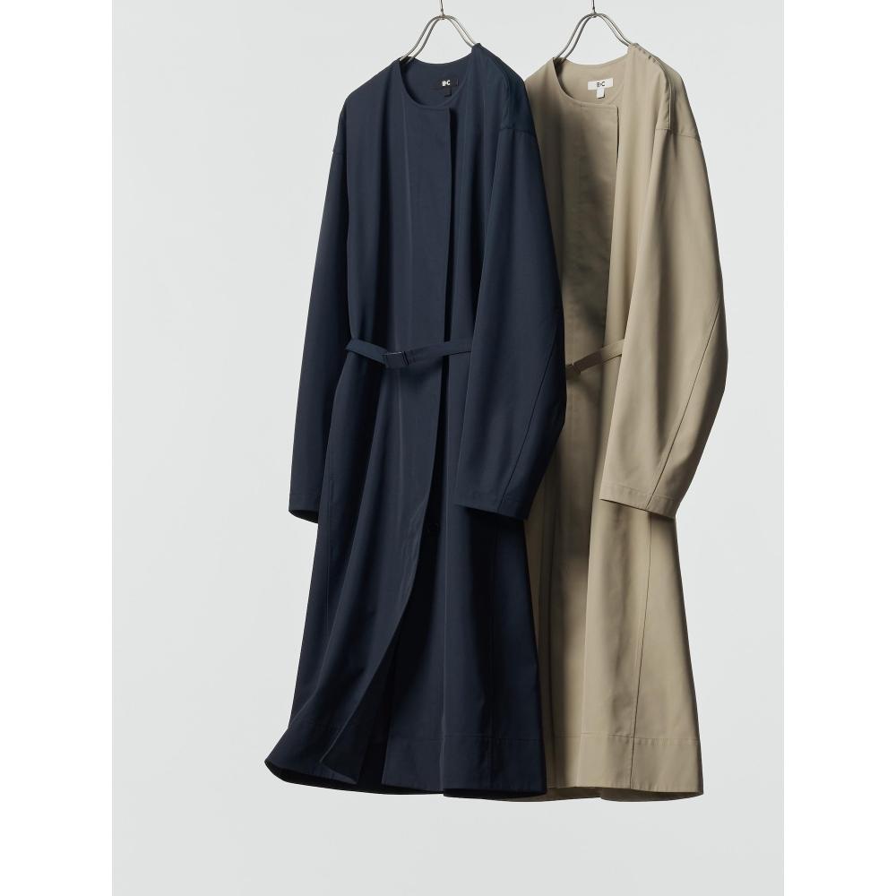 Uniqlo Japan Collarless Long Coat Relaxed Fit