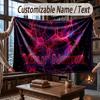 Neon Colorful Theme Throw Blanket Custom Name Text Personalized Blanket Soft Cozy Blanket for Home Sofa Bed