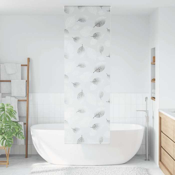 VidaXL Store enrouleur de douche 70x240 cm largeur du tissu 66 cm, store de douche, store enrouleur de rideau de douche, 4014855