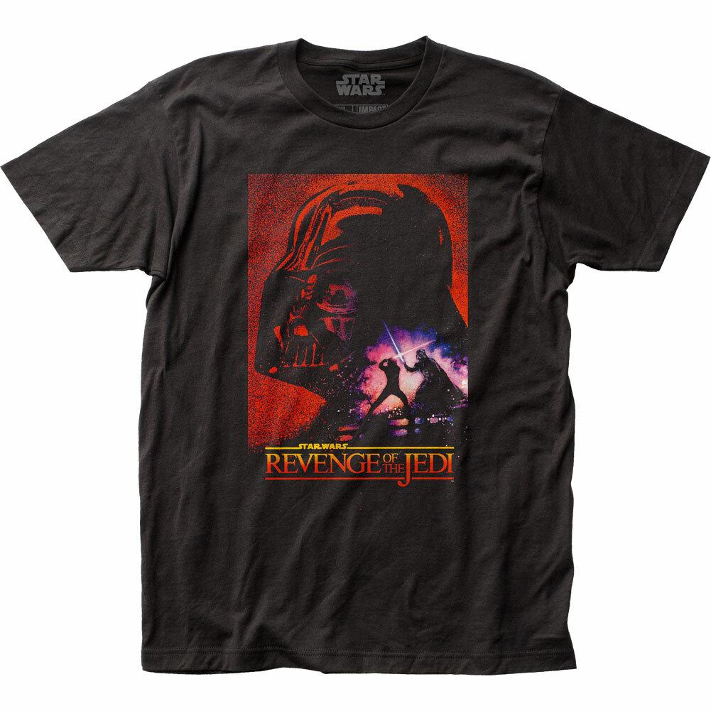 Star Wars Revenge Poster T Shirt Licensed Sci-Fi Movie Retro Classic Tee Black XXXL