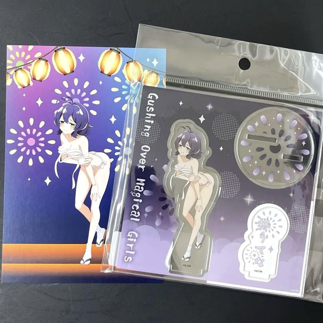 

[USED] Yearning for a Magical Girl Mahoako Hiiragi Utena Acrylic Stand Postcard Bonus