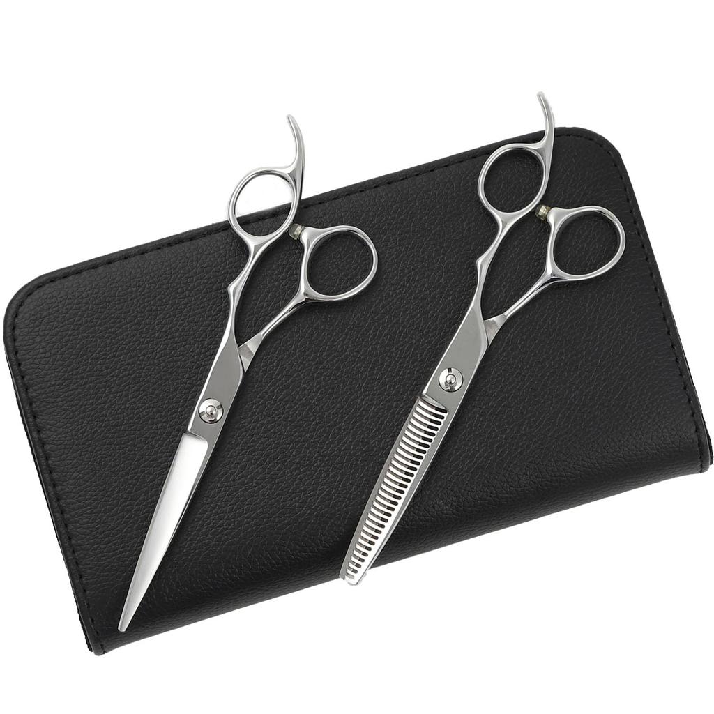 DEEDS GTZ Scissors and Thinning Scissors approximately thinning Set from a Japanese scissors Professional hairdressing [PF] (6.25 inches) (6.0 inches,