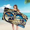 Mooneyes Bath Towel Microfiber Soft Water Absorbing Breathable For Girl Kids Decorative Cartoon Beach Towel