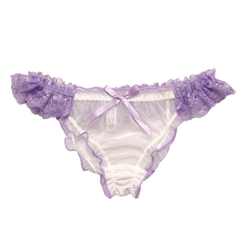 

Сексуальные прозрачные кружевные трусики-треугольники с низкой посадкой One size