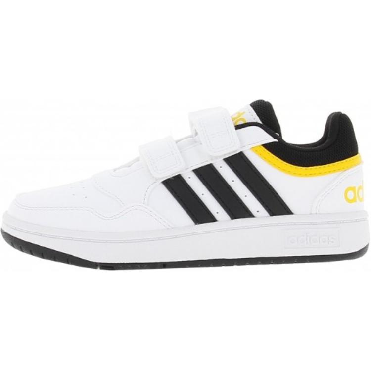 New Adidas HOOPS 3.0 Anti-Slip Wear-Resistant Low-Top Kids' Skateboarding Shoes White Children Aged 3-7 Years Old IF5316