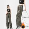 Women's High-Waisted Drapey Sweatpants - Autumn/Winter 2025