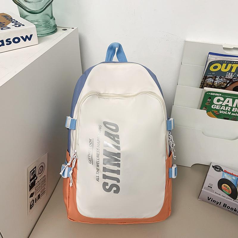 Schoolbag New School Bag Female Ins Large Capacity High School College Student Computer Backpack Male Junior High School Student Middle School