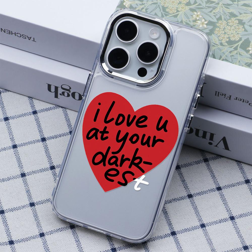 

Love Pattern Phone Case For Iphone 16 17 15 Pro Max 14 Plus 13 12 11 17Air 17E 16E Funda Coque Phone Cover Individuality iphone 14 Pro чистый