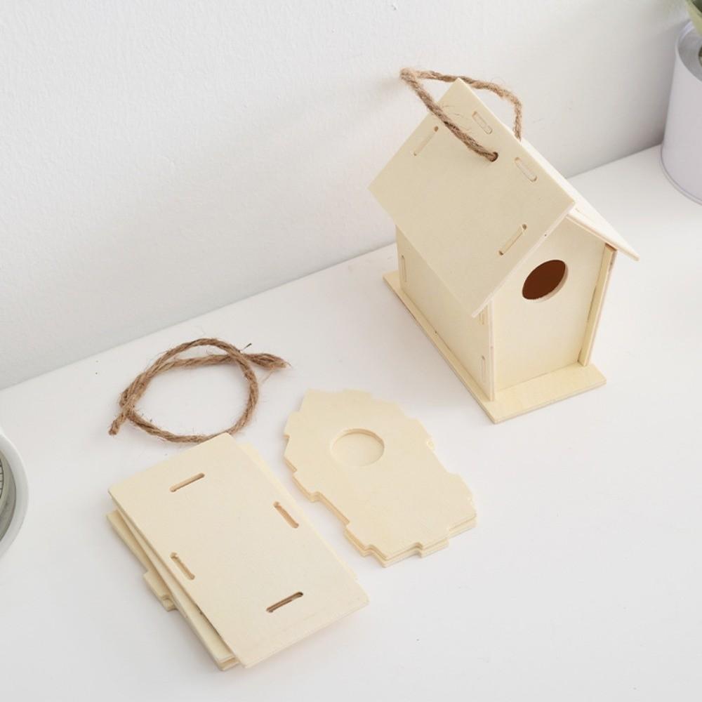 DIY Hanging Birdhouse for Painting Bird Nest House New Wooden Bird House  Pet Supplies