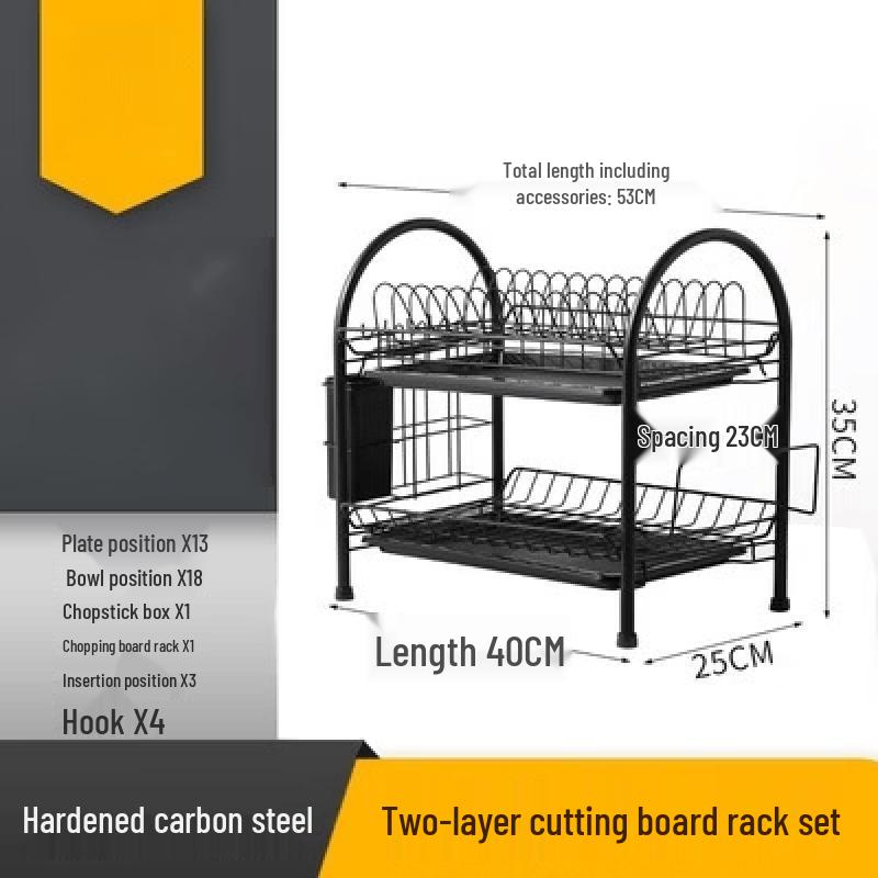 Multi-Layer Countertop Kitchen Dish Drying Rack