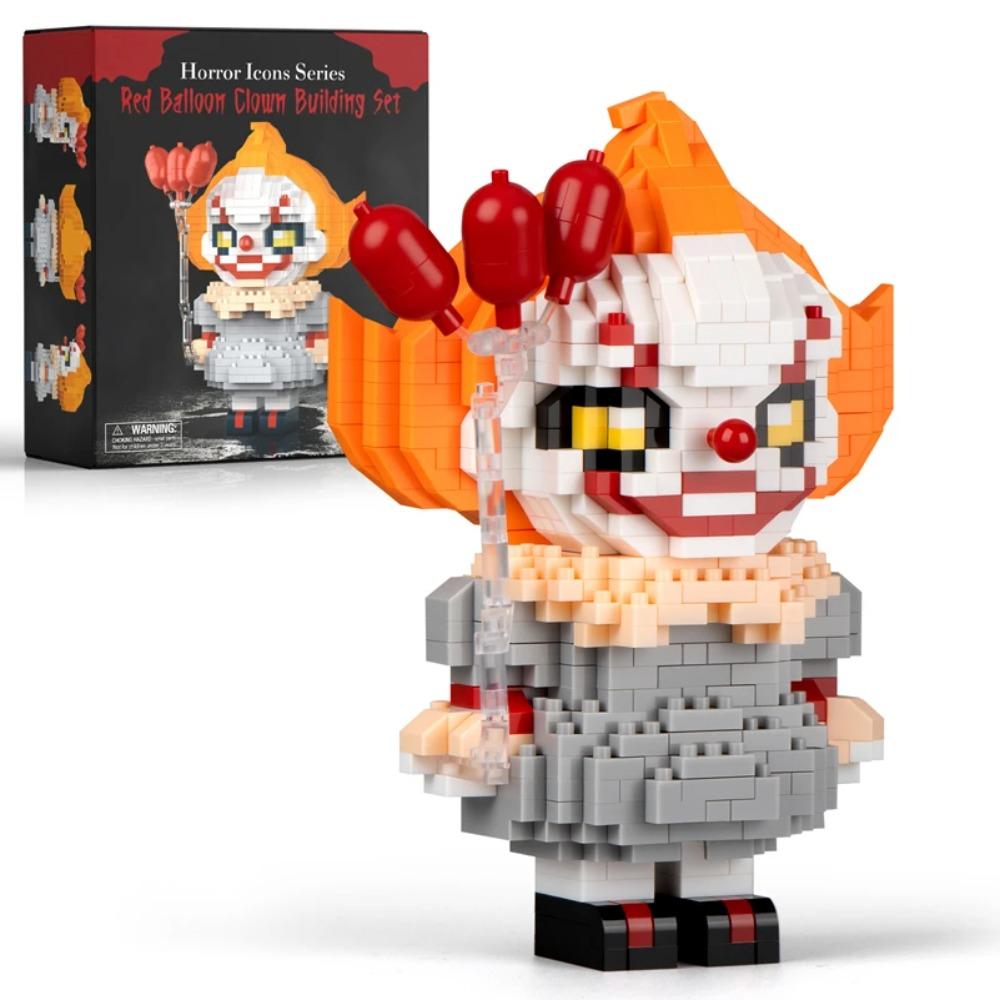 Tiny Particles Assembled Building Blocks Toys Puzzle Cartoon Halloween Series Magic Night Death Clown Assembled Characters