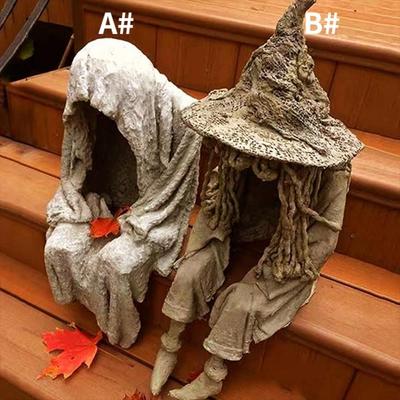 Halloween Soul Ghost Clothing Resin Decoration Solar Energy Decorative Courtyard Design Ghost Clothing Horror