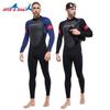 Fato de Neoprene 3mm Homem Mulher Corpo Inteiro Mergulho Surf Snorkel Proteção Térmica Resistência UV