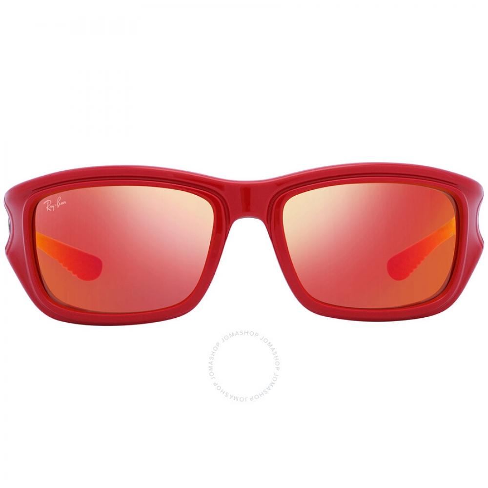 

Ray Ban Scuderia Ferrari Orange Mirrored Square Men s Sunglasses RB4405M F6236Q 59