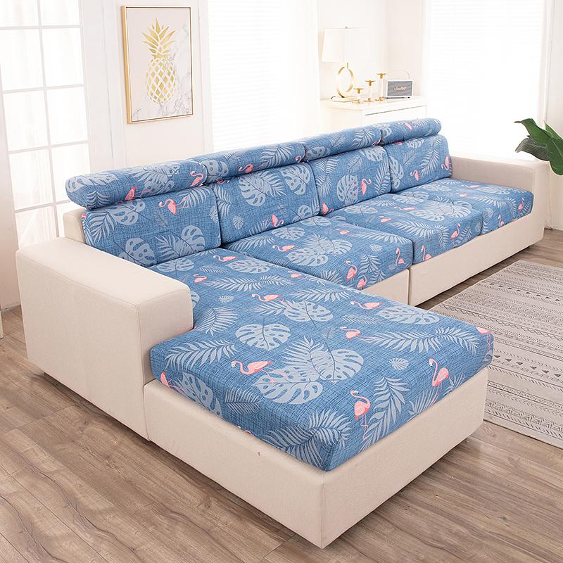 Elastic Sofa Seat Cushion Cover Pet Kids Furniture Protector Stretch Chair Cover Washable Removable Slipcover 1/2/3/4 Seater