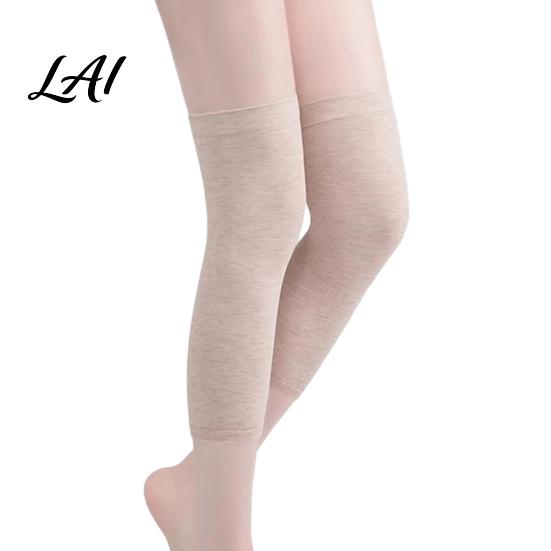 Extended Knee Warmers Soft for Cold Protection Breathable Cotton Leg Sleeves Anti Pads Slip Warmers Elastic Thermal Autumn Winter Unisex Sleeves