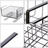 Under Shelf Basket Under Cabinet Shelf Storage Wire Basket Home Organization for Kitchen Pantry Desk Easy to Install