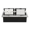 Dual Pop-up GFCI 20A Floor Socket with RJ45 Network TR