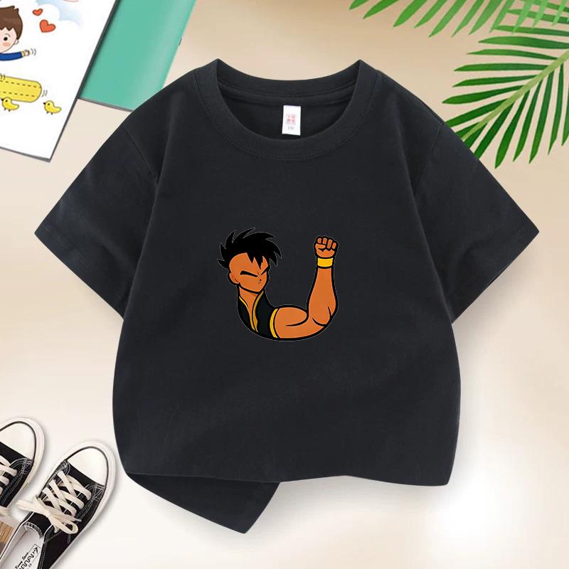Dragon Ball Summer Childrens TShirt with DZ Letters Print Cute Casual Short Sleeve for Boys and Girls Suitable As A Gift