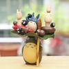 Totoro Impilabile Figure Carine Inclusi Piccolo Totoro Sprite della Polvere Bambola Carina Modello da Collezione Giocattolo Decorazione per la Casa Regalo per Fan Anime Compleanno dei Bambini