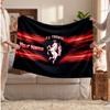 FC Twente Personalized Fleece Blanket With Football Logo, Custom Name Text Soft Warm Home Throw Blanket