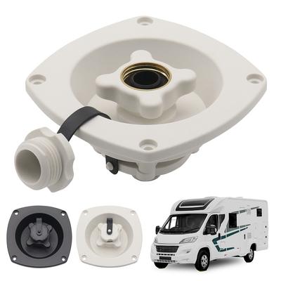 Wall Mount Filler with Pressure Regulator Built-in Check Valve Motorhome Marine Water Fill Inlet for Camper Trailer Marine