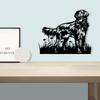 Flat-Coated Retriever Wandkunst Metaal Vintage IJzeren Beeld Tuin Huis Decoratie