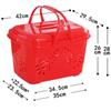 Zhinianhua Portable Plastic Basket with Lid