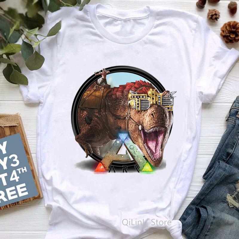 Women Game Lover Tshirt Cool Ark Survival Evolved Print T Shirt Femme Summer 2024 Fashion Graphic Tees Female Streetwear Tops
