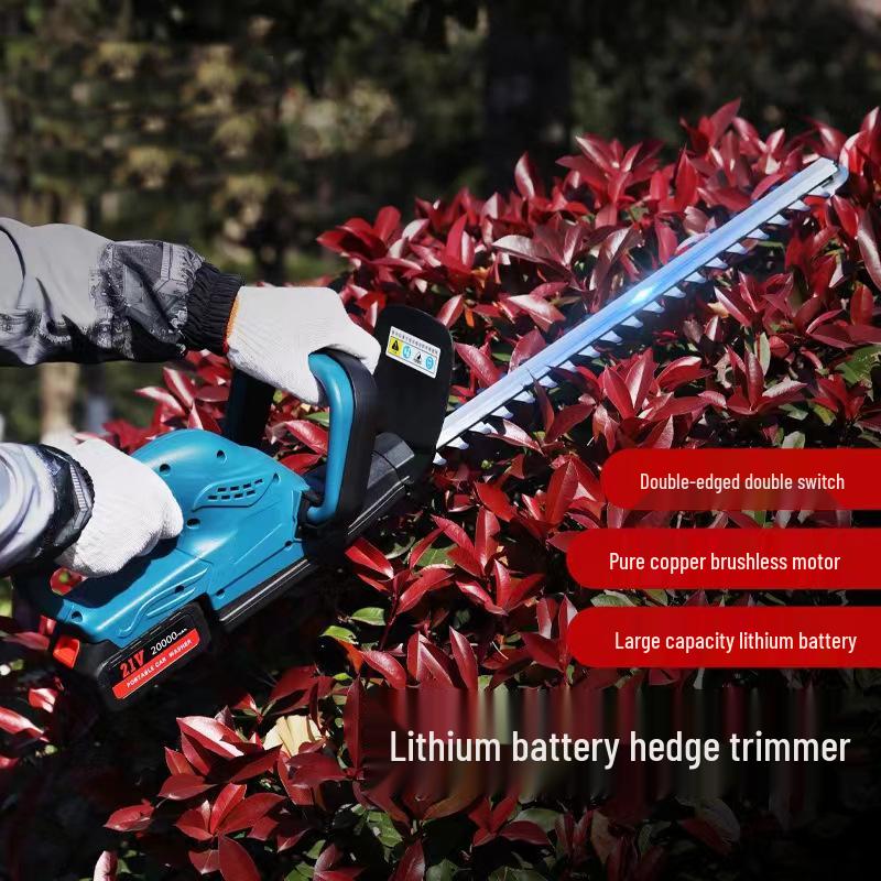 Brushless Portable Lithium Battery Hedge Trimmer and Pruning Shears for Landscaping and Gardening